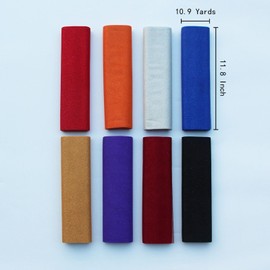 Cinta de tela brillante de tul con purpurina de 8 colores de 12 x 10.9 yardas para envolver regalos de Navidad, falda tutú, lazo de costura, decoración de boda, suministros de manualidades