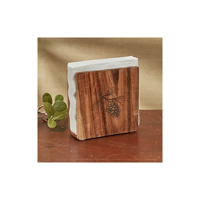 Park Designs Rustic Wood Napkin Holder