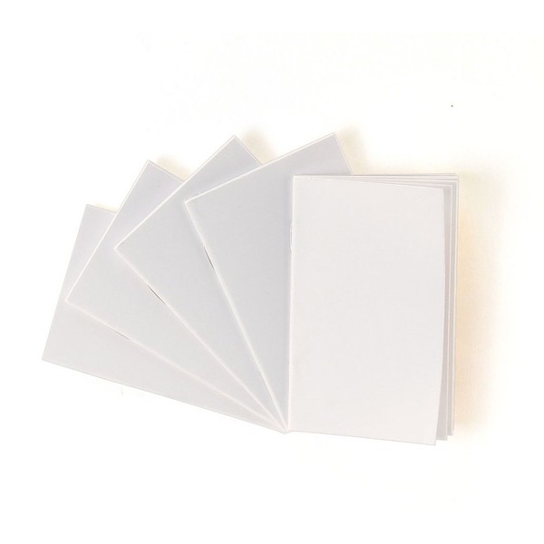 Hygloss Products Blank Books for Journaling, Sketching, Writing and More, Great for Arts And Crafts, 5.5 x 8.5 Inches, 100 Pack, White