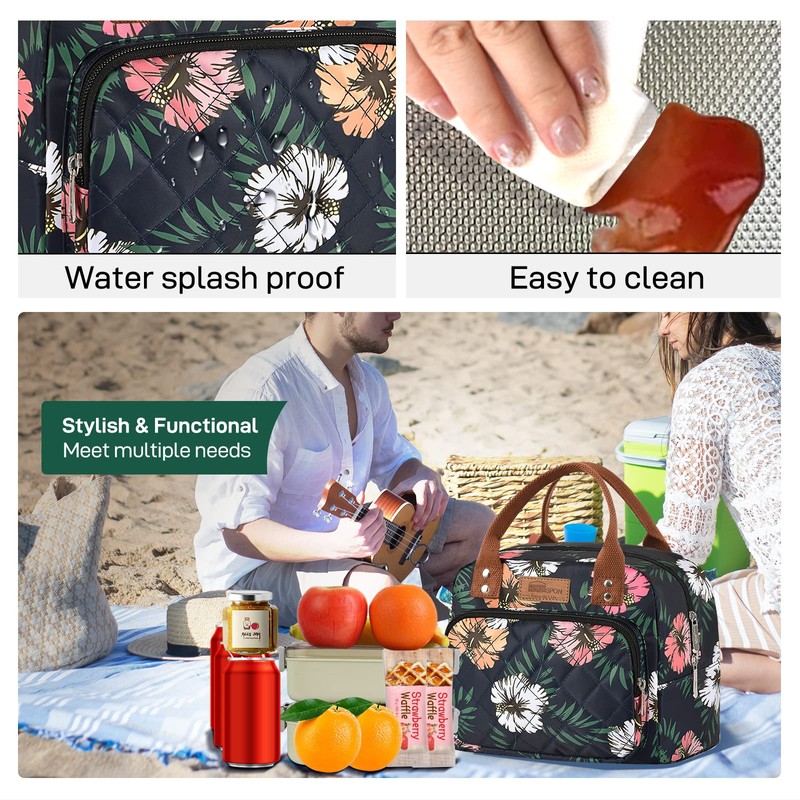 HOMESPON Insulated Lunch Bag for Women Men Work Adult Cooler