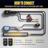 JHE LED Light Bar Remote Control Switch 2KEYS,Relay Wiring Harness