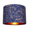 Modern Navy Midnight Blue Cotton Fabric 10" Lamp Shade with