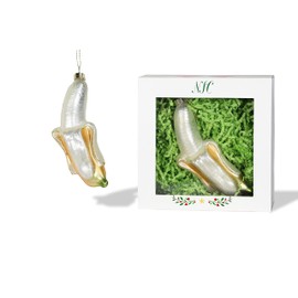 North Star Christmas | Banana Glass Ornament | Food Collection