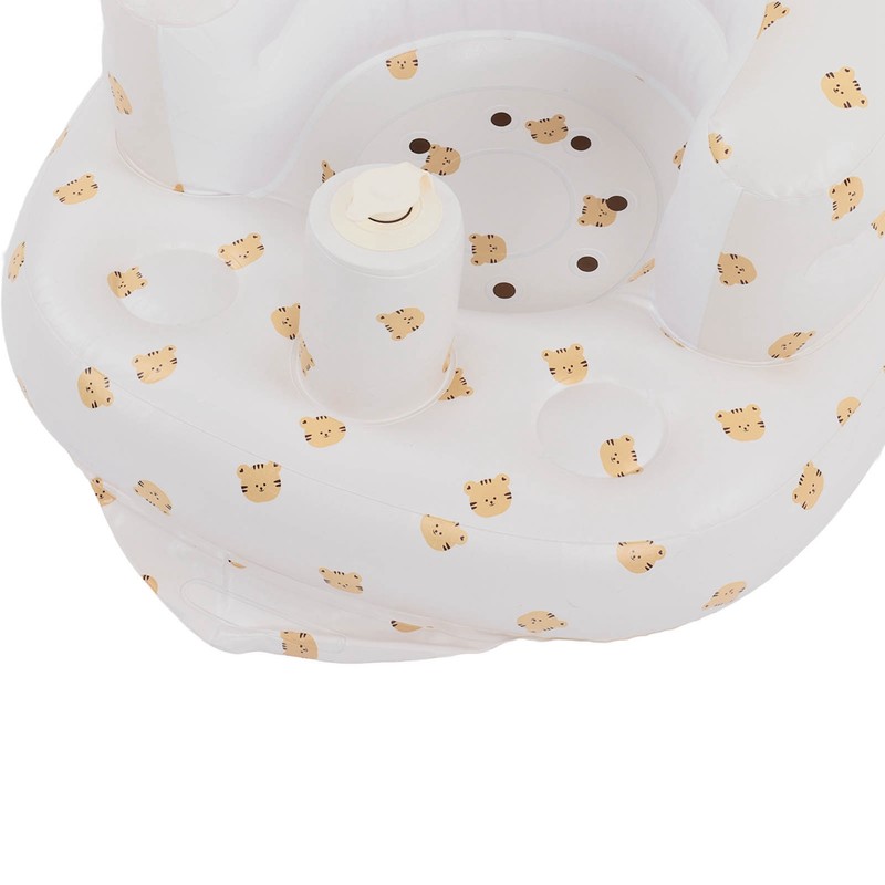 Baby Inflatable Bathing Seat Soft PVC Cartoon Animal Pattern Baby
