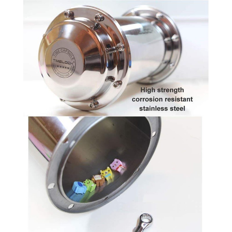 MAYAGU 19.6" Stainless Steel Time Capsule Waterproof Container/Storage Future Gift