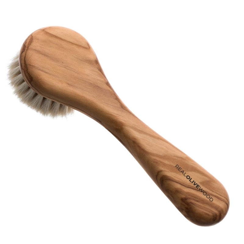 Hydrea Olive Wood Facial Scrub Brush