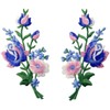 Flowers Bouquet Embroidered Badges Iron on or Sew on Patch,