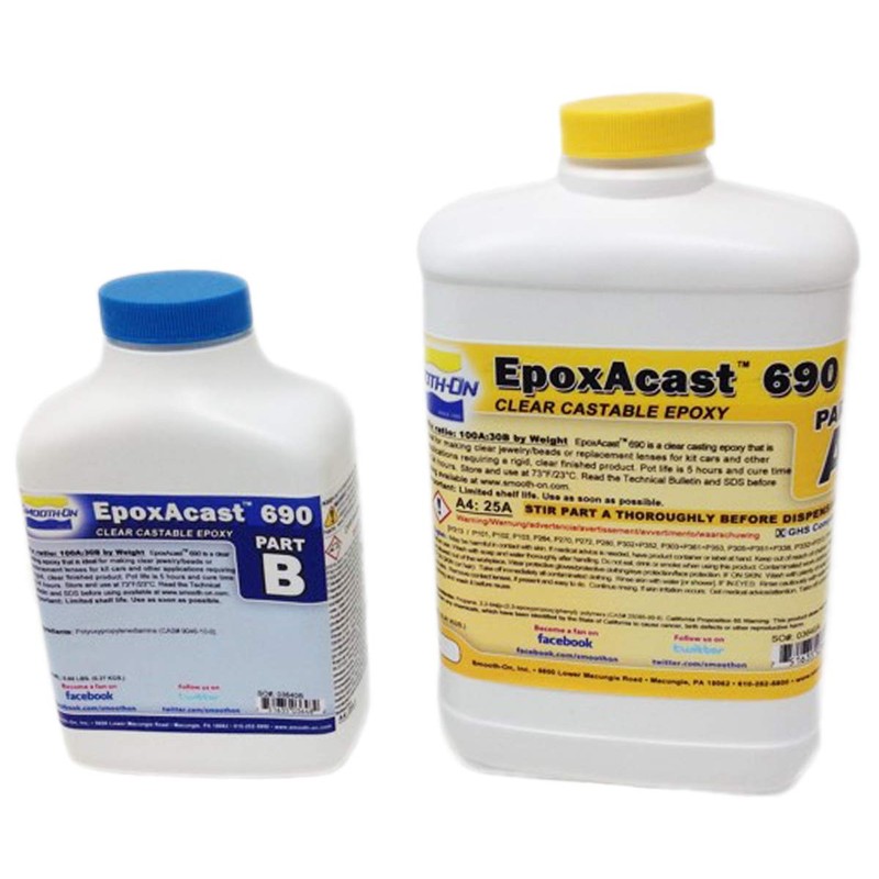 Smooth-On EpoxAcast 690 - Clear Castable Epoxy - Pint Unit