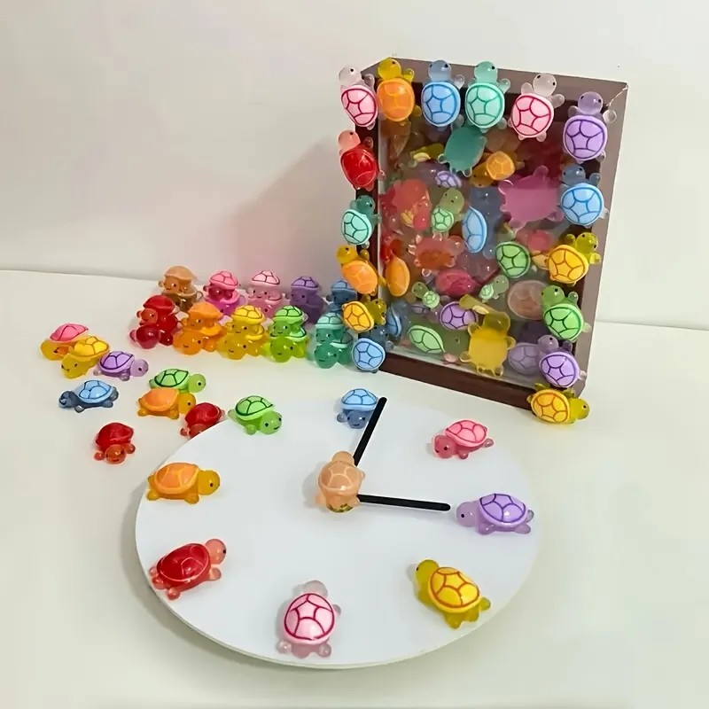 25 Figuras De Tortuga 3d Fluorescentes Para Decoración Y Diy