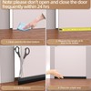KNEELISA 39" Gray Under Door Draft Stopper Exterior,Bottom Door Sweep