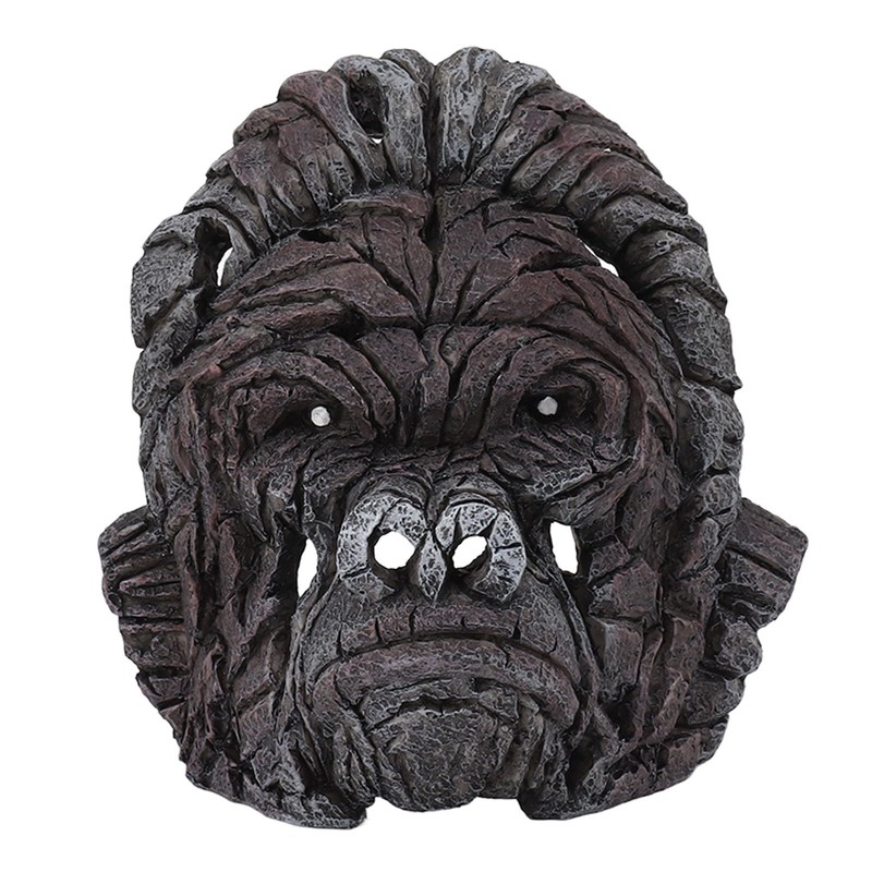 ZJchao Gorilla Head Sculpture, Office Table Decor Animal Table Ornament
