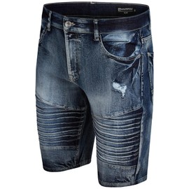 Southpole Mens Jean Shorts - Casual Stretch Jorts with Regular Fit, Distressed Ripped Denim Shorts for Men (Sizes: 29-38), Size 34, Ice Blue