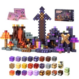 Magnetic Blocks,150 pcs 1-inch Magnetic Building Blocks Set- STEM Puzzle Toy Suitable for Children Aged 3-12, Creative Tile Structure Set for Boys and Girls, Birthday Gift for Kids