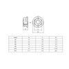 304 Stainless Steel M10 Flange Screw Nut with Floral Pattern