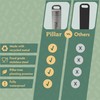 Pillar Go - Stainless Steel Keyring Pill Holder | Recycled