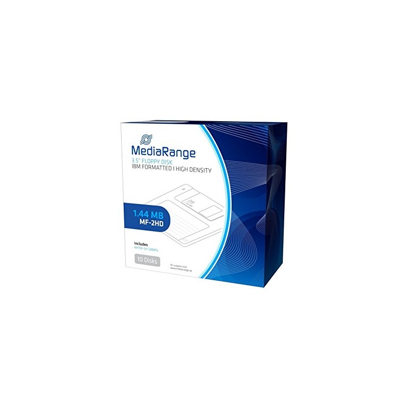 MEDIARANGE MR200 Floppy Floppy Disc (1.4MB, Pack of 10)