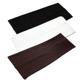 WESTEND CHOICE 9cm Wide Headbands 3 Pack Soft Head Band Plain Stretchy Unisex Kylie headband Bandeau Headbands for Women & Men Gym Yoga Hair Band (Mixed set D)