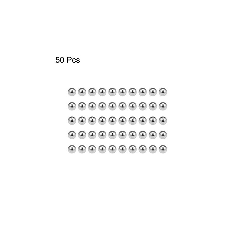 sourcing map Precision Balls 3/16" Solid Chrome Steel G25 for