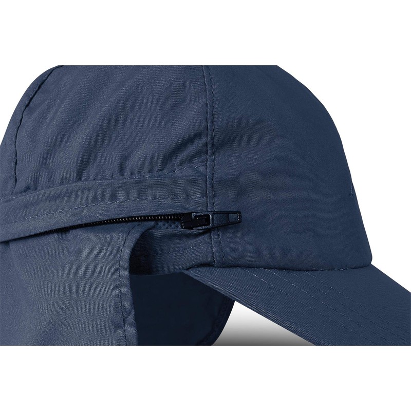 normani Savannah Summer Cap with Roll-Up Neck Protection, navy