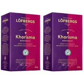 Lofbergs Kharisma Dark Roast & Ground Coffee, 500 g (Pack of 2)