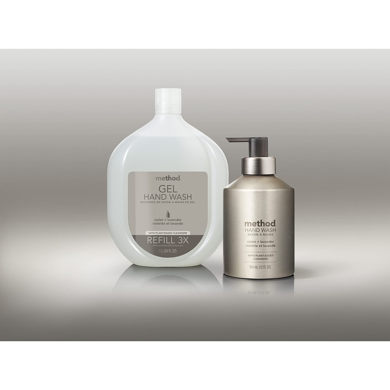 Method Premium Gel Hand Wash Refill, Violet + Lavender, 34