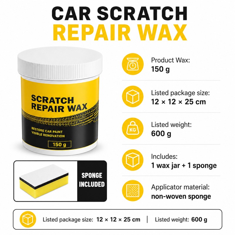 Car Scratch Repair Wax for Paint Care – 150g Polishing