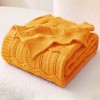 Wajade Knit Throw Lightweight Knitted Blanket for Sofa & Bed