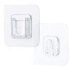 MEELYHOME 10 Pcs Double-Sided Adhesive Wall Hooks Waterproof Oilproof Self