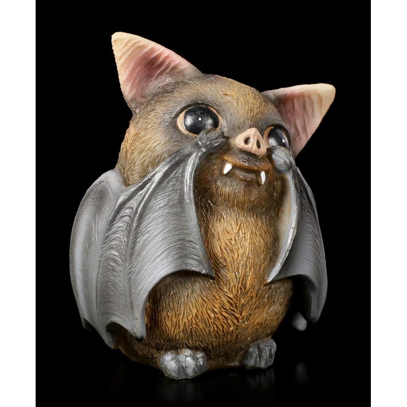 Three Wise Bat Figures - See Nothing, Hear Nothing, See