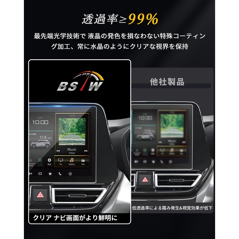 BSTW Tempered Glass Film, Suzuki Fronx, WDB3S/WEB3S Type, Dedicated Car