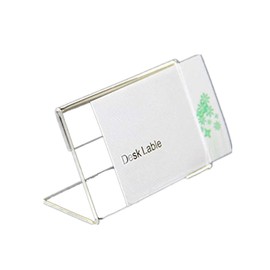 Tutoy 20Pcs 9cmx6cm Acrylic Sign Display Label Price Name Card Tag Holder Stands