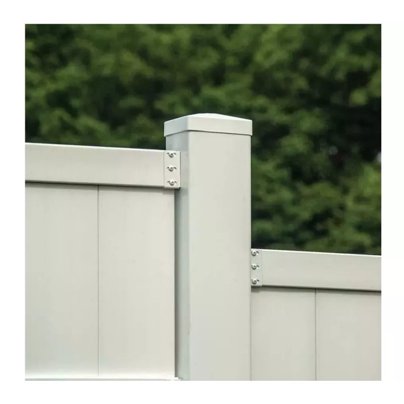 Freedom 2-3/4" Heavy Duty Fence Rail Bracket White Aluminum 2