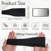 Heclia Black Workout Headbands for Women 6 PCS Non Slip