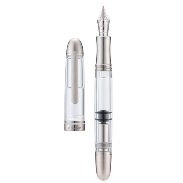 Asvine P36 Titanium Fountain Pen Piston Filling, Stub Nib 1.1mm