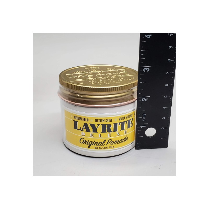 LAYRITE DELUXE Hair Original Pomade 4.25 oz Med Hold Med