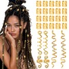 26PCS Gold Hair Accessories Set, Gold Snake Hair Clips Loc