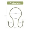 AmazerBath Shower Curtain Hooks Sage Green Shower Curtain Rings, Simple