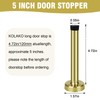 KOLAKO Door Stoppers for Wall, 5 Inch(120mm) Door Stopper, Stainless