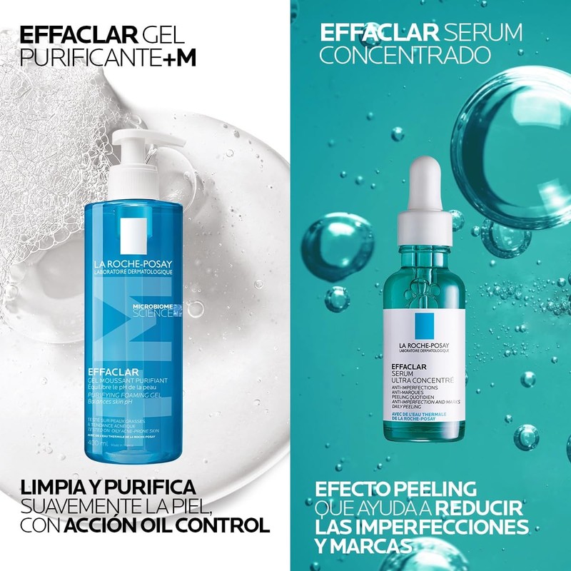 La Roche-Posay Kit Limpiador Effaclar Gel Purificante +M + Effaclar