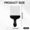 4 PCS Afro Comb Metal Metal Hair Pick, Afro Pick