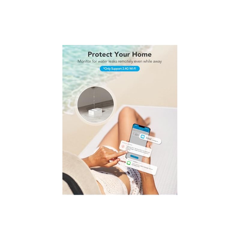 GoveeLife Smart Water Leak Detector with Long Range and Alerts