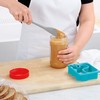 Tovolo Flex-Core All-Silicone Long-Handled Jar Scraper Spatula Angled Turner Head,