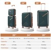 TREATLIFE HOME Lightweight and Expandable 4-Piece Luggage Set with 360-Degree