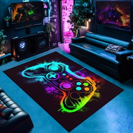Gaming Rug for Boys' Esports Game Room - Gamer Carpet for Bedroom and Living Room - 60x40 inches