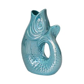 Pad Monsieur Carafon, Fish Vase/Jug/Jug, Size L, 2, Litre, Size 21 x 31 x 12 cm, Silent Carafe in Rainbow Colours (Rainbow Ocean)