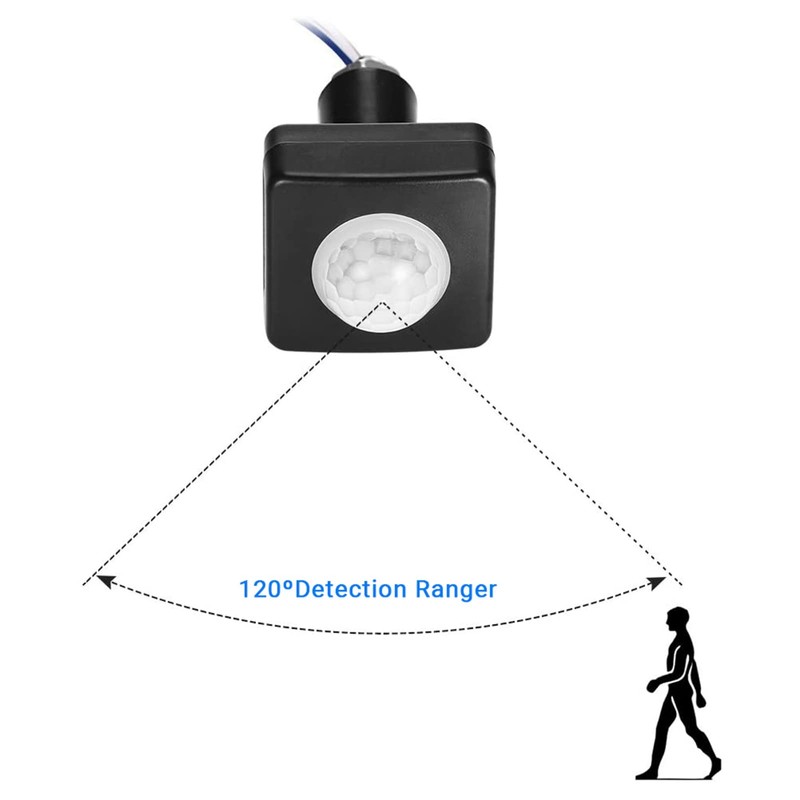 Motion Sensor, AC 110-240V IP54 Outdoor Use Pir Sensor 62