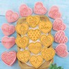 Heart Cookie Cutter - 10 Piece Plastic Valentines Cookie Cutters