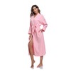 COLORFULLEAF Women's 100% Cotton Robes Lightweight Long Bathrobe Kimono Robe
