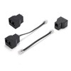 Phone Line Splitter,Telephone Splitter,with RJ11 6P4C Plugs,Suitable for Telephone,Fax Machine