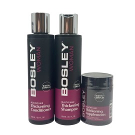 Bosley WOMAN Healthy Hair Thickening System 30 Day Kit With Biotin+ Complex